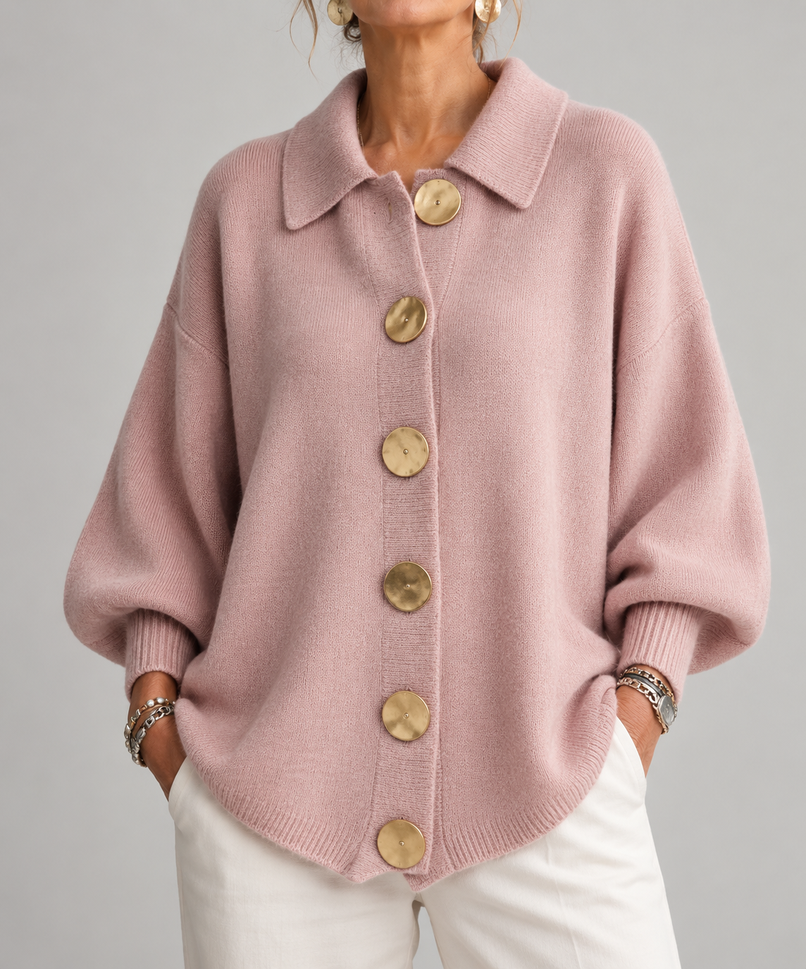 Isadora™ | Oversized Collared Cardigan