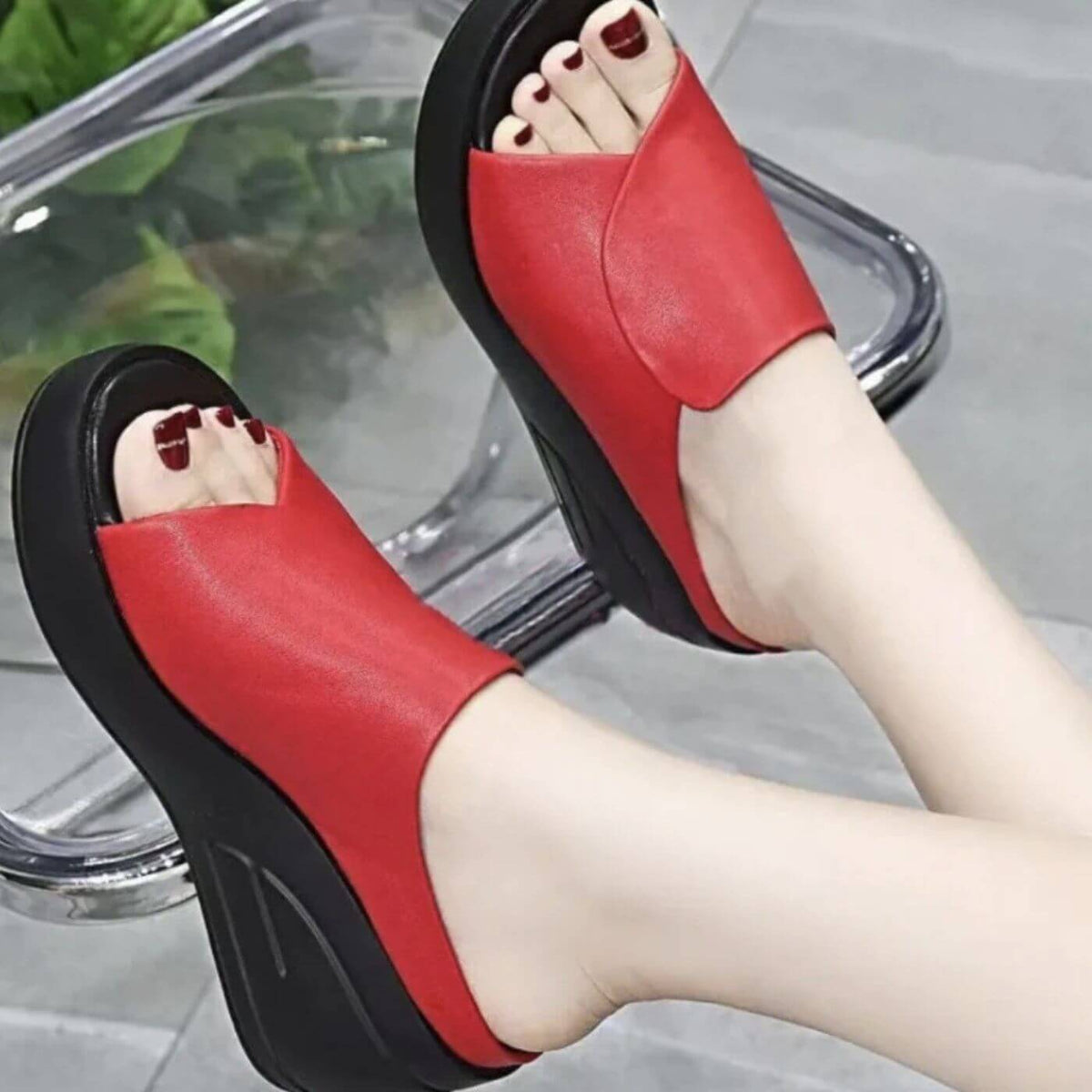 Eliza™ – Orthopedic Slip-on Wedge Sandals