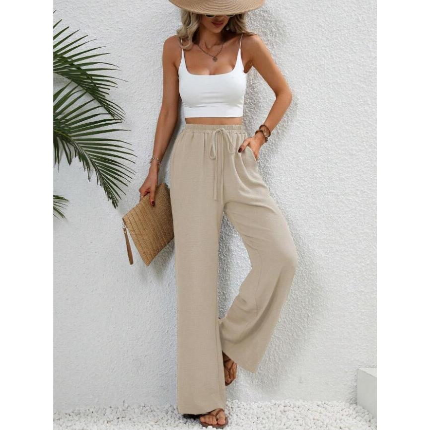FISHA™ – Classic High Waist Wide Leg Trousers