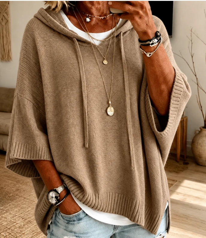 Camille – Poncho Sweater