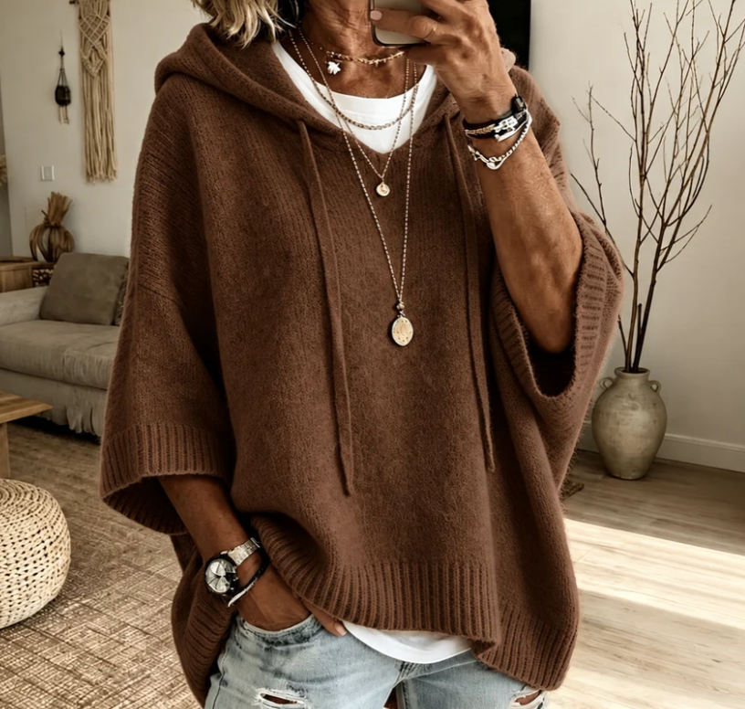 Camille – Poncho Sweater