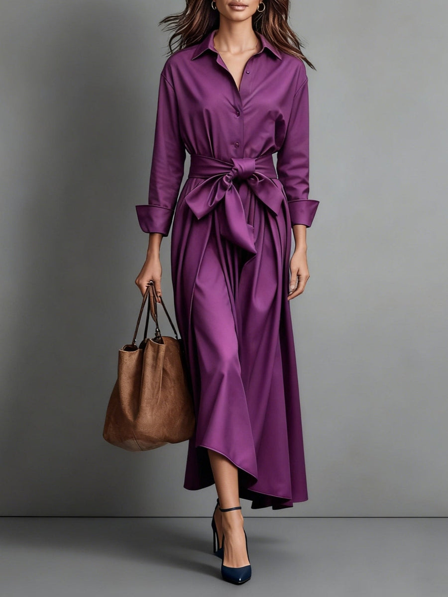 Marise™ | Elegant Maxi Dress with Bow Detail