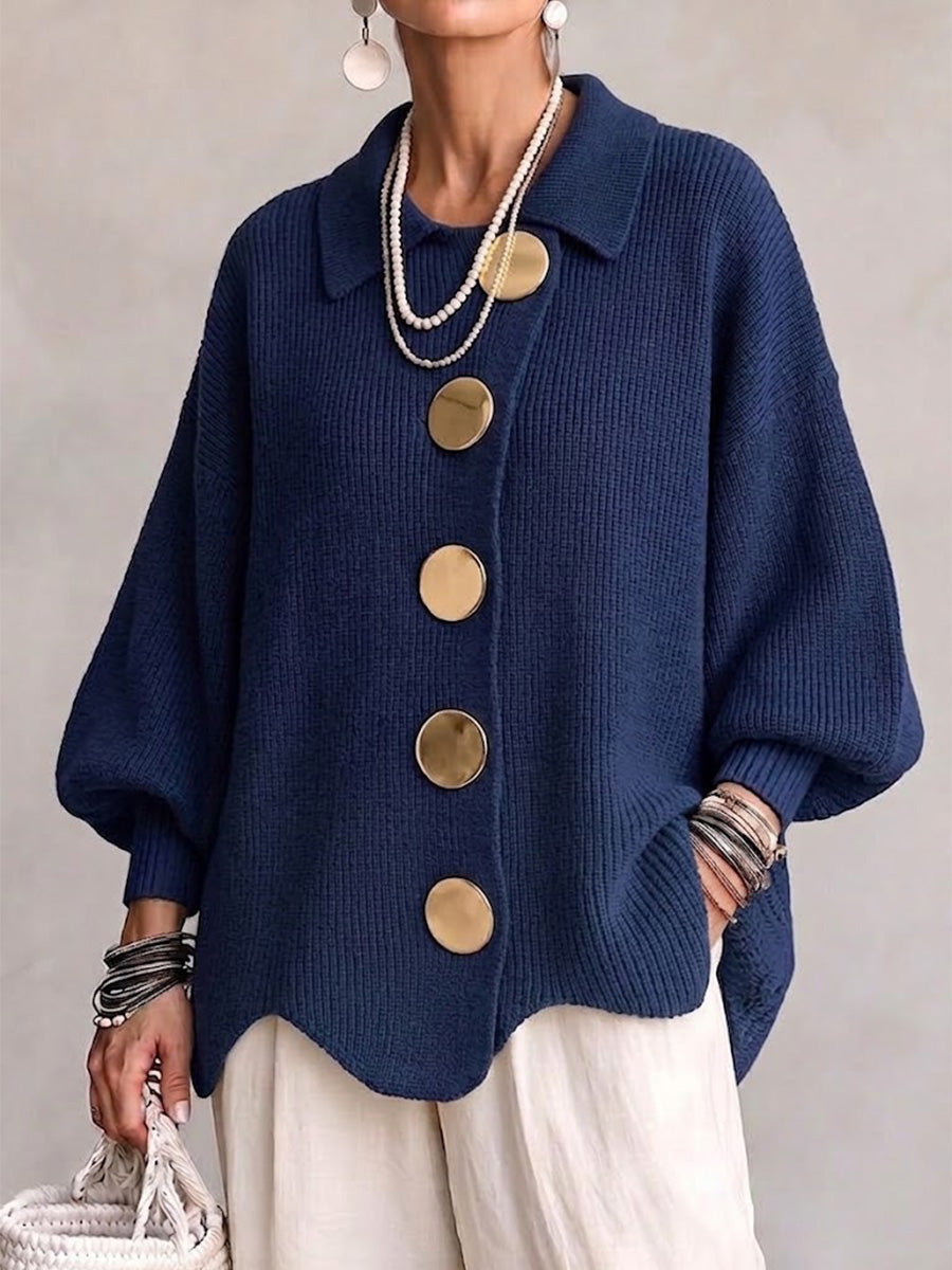Isadora™ | Oversized Collared Cardigan